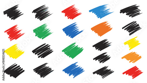 Colorful brush strokes pattern