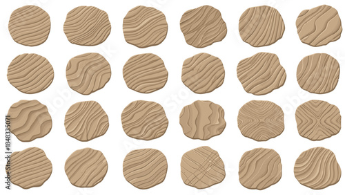 Twenty five cookies arranged in five rows