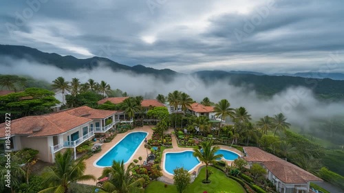 Luxury Resort in Misty Mountains - A Tropical Paradise Retreat.