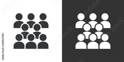 User Community icon. Solid glyph series icon