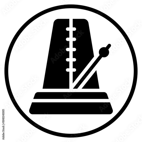 metronome glyph icon