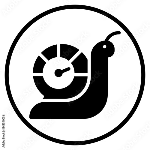 snail glyph icon