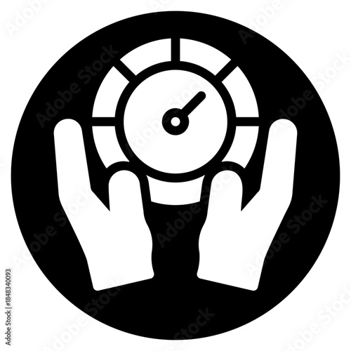 hands glyph icon