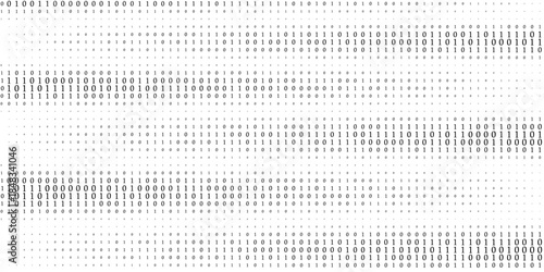 Abstract digital background with ones and zeros. Vector graphic pattern with binary code