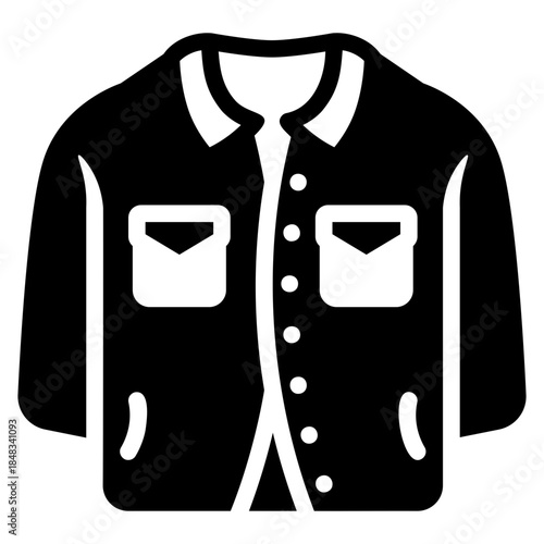 Denim jacket icon
