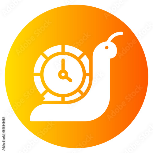 slowly gradient icon