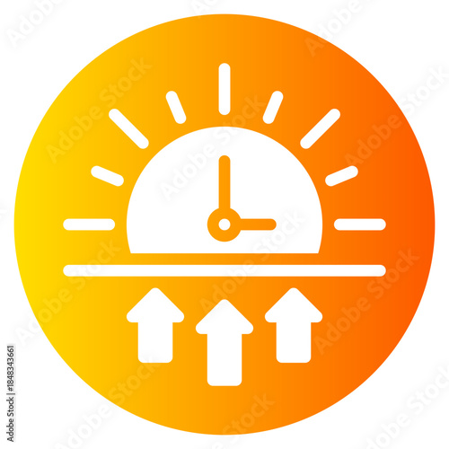 sunrise gradient icon