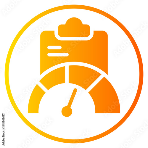 clipboard gradient icon