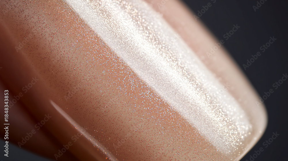 Fototapeta premium Cloud Dancer Shimmering Nail Polish Glittery Beauty Trends Colour of the Year 2026