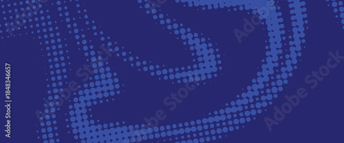 Bright blue pixelated dotted texture overlay. dark blue halftone pattern. Retro comic gradient background. vector illustration