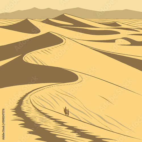 Journey through the dunes