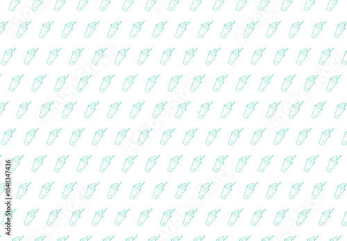 フロートやクリームソーダをモチーフにしたレトロで可愛いドリンクイラストパターン｜喫茶店や夏向けデザインに使いやすいシームレス背景素材