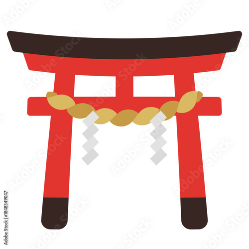 和風の鳥居アイコン