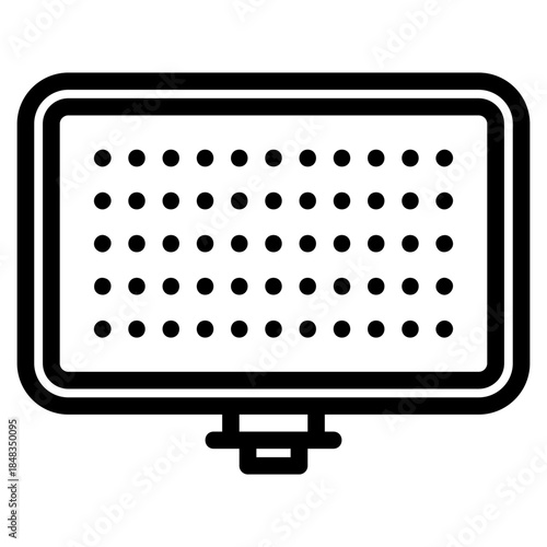 Cob continuous light icon