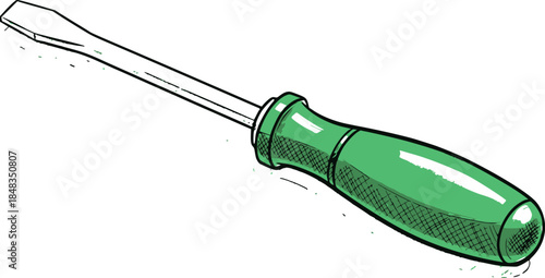 Hand drawn screwdriver illustration