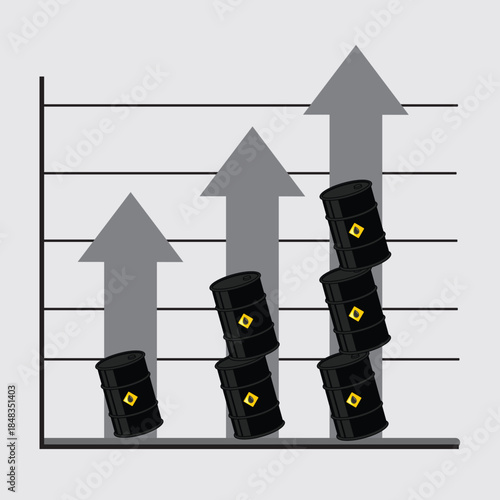 oil price growth. oil industry graph