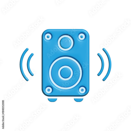 Multimedia speaker icon design template