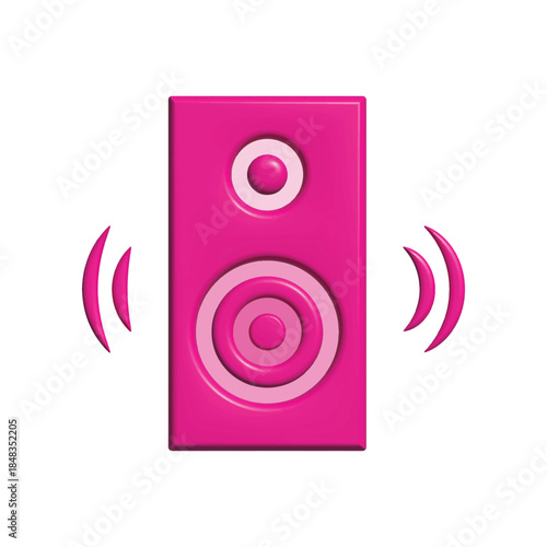 Multimedia speaker icon design template