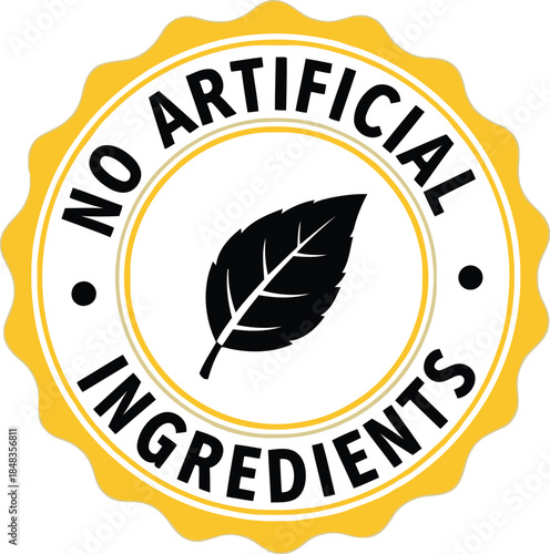 No Artificial Ingredients Seal for Natural Products