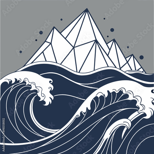 Geometric mountain wave