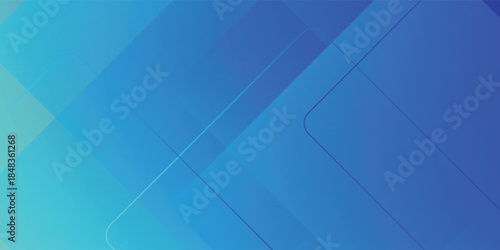Abstract Blue Gradient With Overlapping Geometric Shapes For Modern Tech Backgrounds