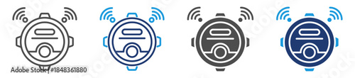robotic vacuum icon sheet multiple style