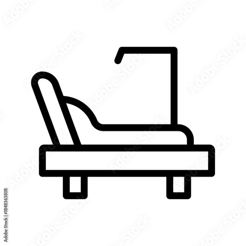 Essential Hospital Bed icon set for patient care, healthcare, and medical facility UI design