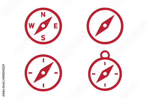 compass rose vector, navigation icon design, direction symbol illustration, travel compass icon, exploration vector art, wind rose design, north south east west symbol, compass silhouette vector, map