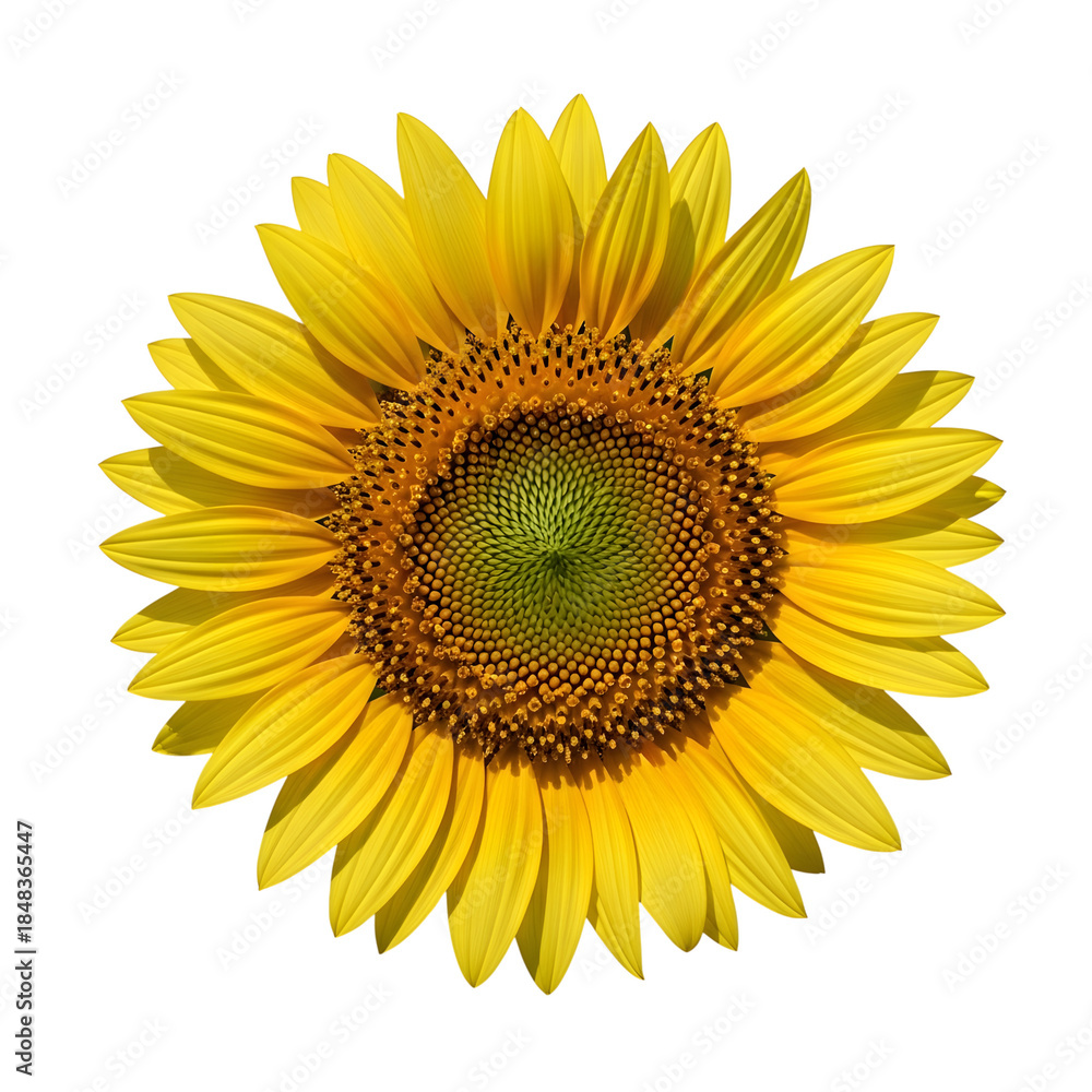 Fototapeta premium sunflower isolated on white