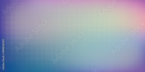 Vibrant Abstract Gradient With Dotted Halftone Pattern and Soft Color Blend Background Purple Blue Pink