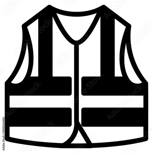 Reflective vest icon