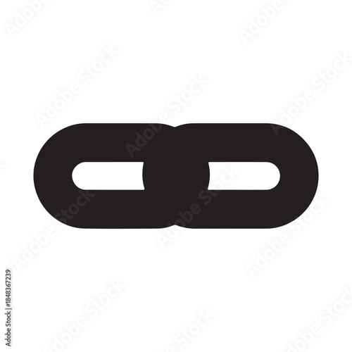 A versatile black chain link graphic symbolizing secure digital connections, essential web hyperlinks, and the fundamental concept of attachment and unity in online interactions