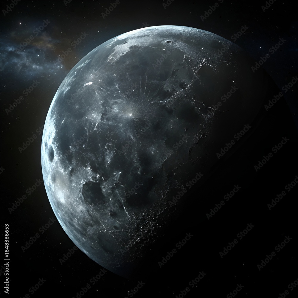 Obraz premium earth and moon