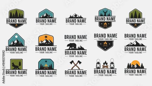 Collection of Various Brand Identity Logos.