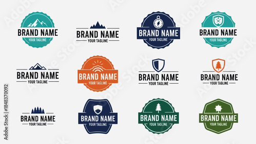 Collection of Brand Identity Logos and Emblems.