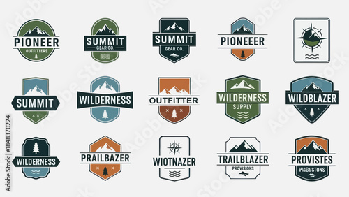 Collection of Adventure Emblems and Badges.