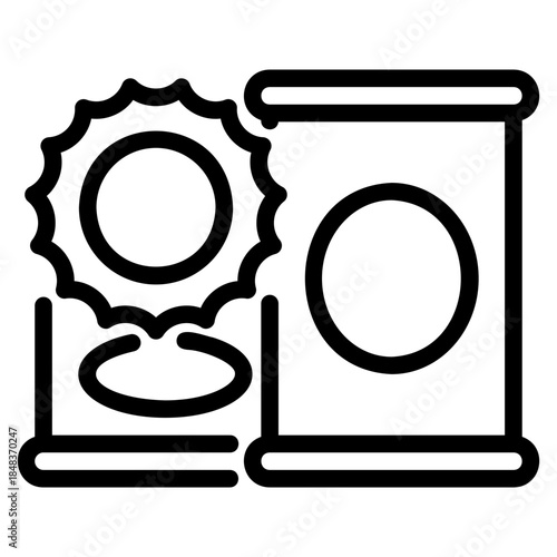 Canned food icon