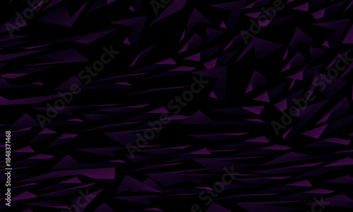Background with abstract forged carbon fiber vector pattern with randomly arranged dark purple and black fragments, creating a modern and futuristic texture.	