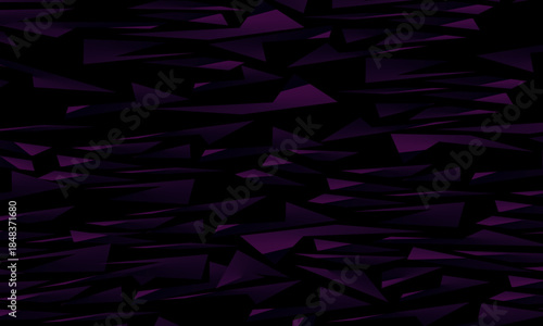 Background with abstract forged carbon fiber vector pattern with randomly arranged dark purple and black fragments, creating a modern and futuristic texture.	