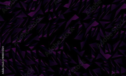 Background with abstract forged carbon fiber vector pattern with randomly arranged dark purple and black fragments, creating a modern and futuristic texture.	