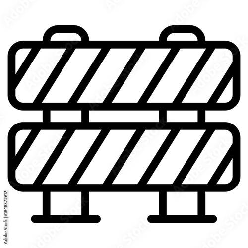 Road blocade icon