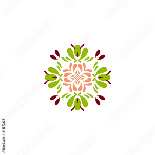 abstract flower logo