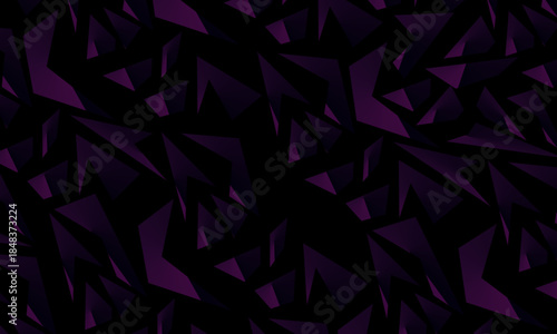 Background with abstract forged carbon fiber vector pattern with randomly arranged dark purple and black fragments, creating a modern and futuristic texture.	