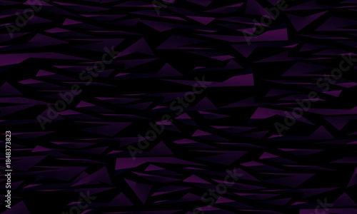 Background with abstract forged carbon fiber vector pattern with randomly arranged dark purple and black fragments, creating a modern and futuristic texture.	