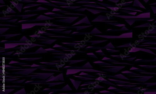 Background with abstract forged carbon fiber vector pattern with randomly arranged dark purple and black fragments, creating a modern and futuristic texture.	