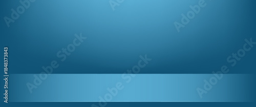 Blue navy studio room. Limbo dark background. Abstract 3d backdrop for product presentation. Minimal wall scene. empty studio room.