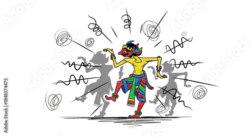 Wayang Golek Performance - A Vibrant Indonesian Puppet Show.