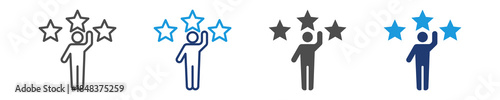 triumph icon set multiple style