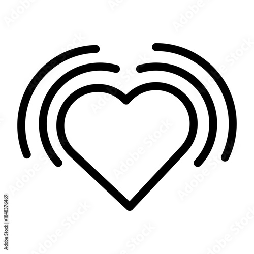 Chemistry Signal love Icon design