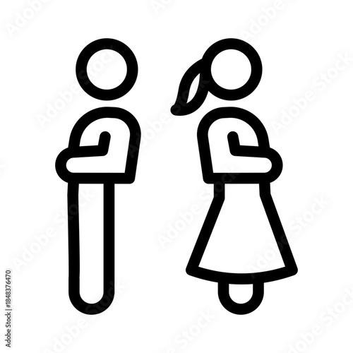 Angry Couple Icon design